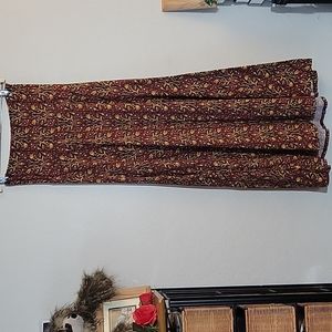 LLR MAXI Skirt Floral Fall Colors XS